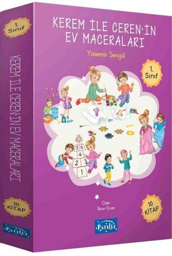 Kerem ile Ceren'in Ev Maceraları Seti - 10 Kitap Takım - Parıltı Yayınları - Image 1