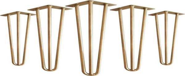 Dolap Sehpa Mobilya Ayakları İçin Metal Altın Renkli Firkete Takımı 20 Cm - Image 1