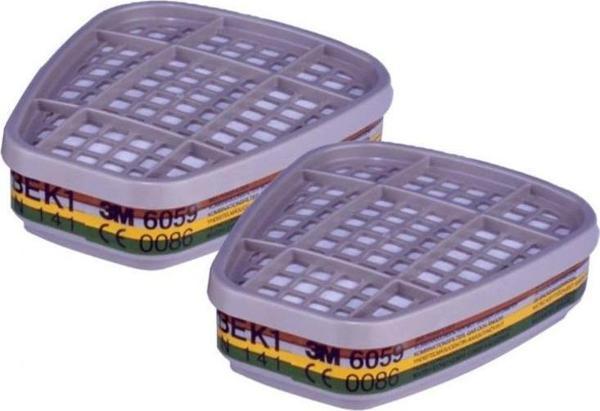 3M 6059 Abek1 Organik,İnorganik,Asit,Amonyak Gazı Ve Buhar Filtre - Image 1
