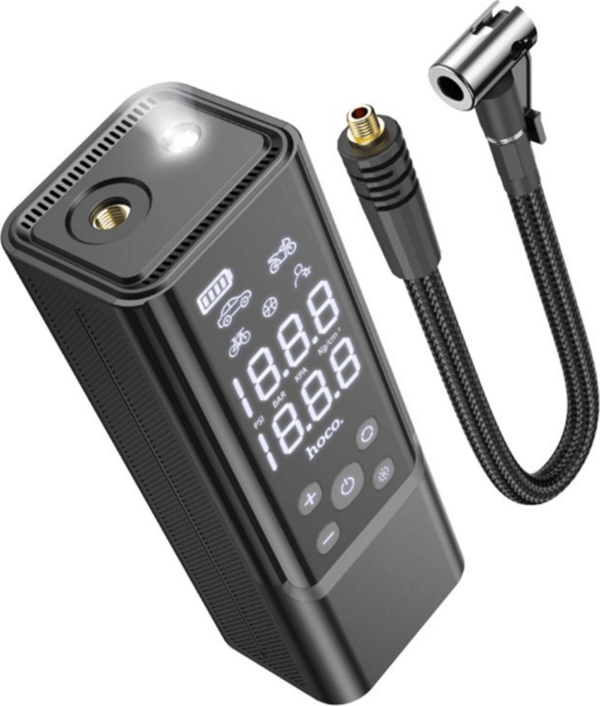 ZPP7 Dijital Göstergeli 5000 mAh Bataryalı Kablosuz Hava Kompresörü - Image 1