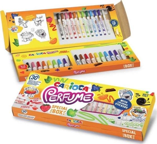 Carioca Perfume Special Kokulu Keçeli Boya Kalemi 30'lu Özel Set Özel Kutu - Image 1