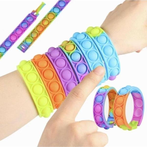 Hyd Pop It Bileklik Push Bubble Fidget Stres Zihinsel Oyuncak Popit Dimple - Image 1