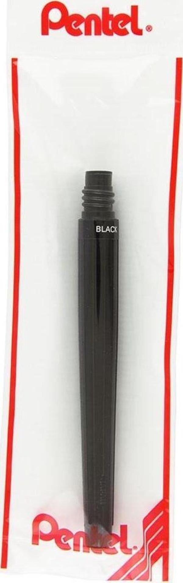 Pentel Arts Colour Brush Fırça Uçlu Boya Kalemi Yedek Kartuş- Siyah FR-101X - Image 1