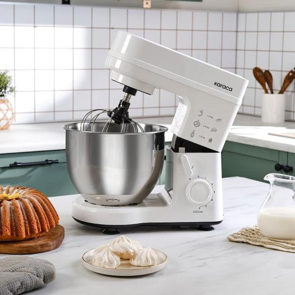Karaca Maestrochef Stella Hamur Yoğurma Makinesi  Beyaz 1500W 5L - Image 1