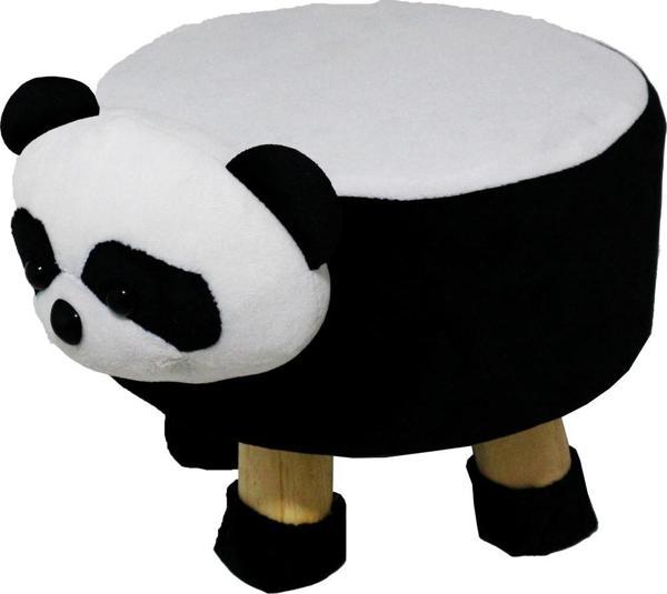 T. Concept  Hayvan ( Panda ) Figürlü Çocuk Pufu, Lastikli Kılıflı, Yıkanabilir - Image 1