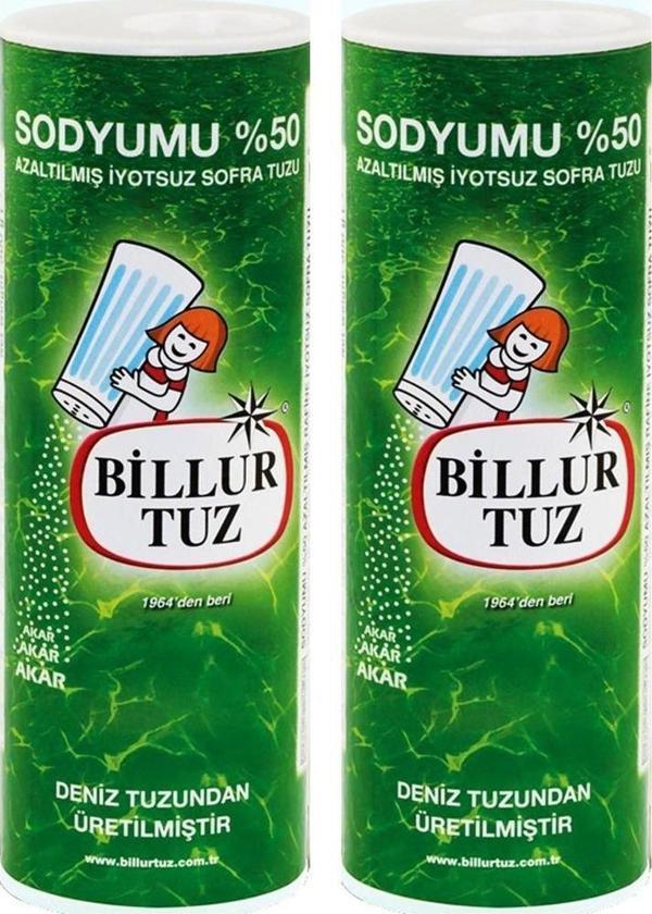 Billur Tuz Sodyumu %50 Azaltılmış 500 gr 2 li - Image 1