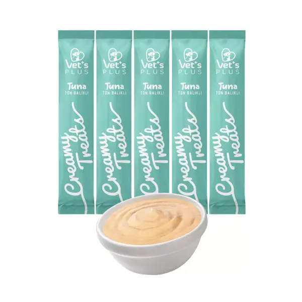 Vet's Plus Ton Balıklı Krema Kedi Ödülü 5x14gr - Image 1