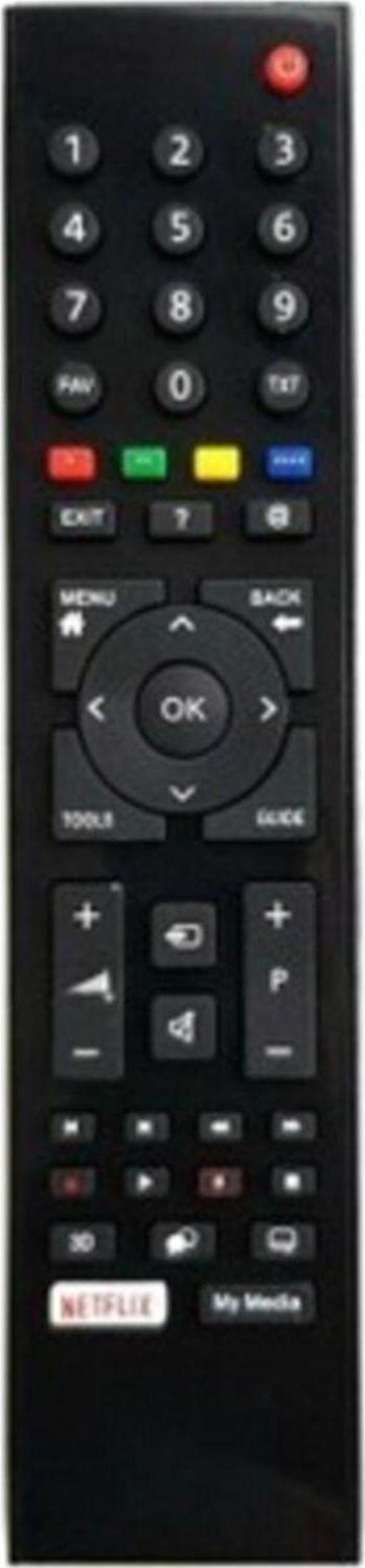 Arçelik Beko Altus Grundig Smart Lcd Led Tv Televizyon Kumandası Netflix Tuşlu Kumanda - Image 1