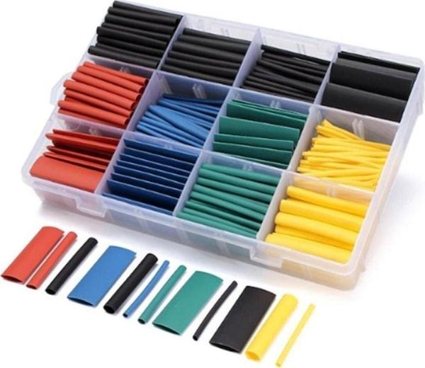 Arduino Makaron Isı Ile Daralan Kablo Seti 530 Adet 8 Boy 5 Renk Kutulu - Image 1