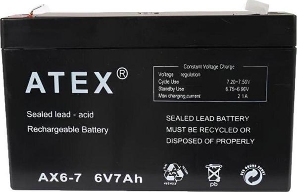 ATEX 6V 7Ah Kuru Akü - Image 1