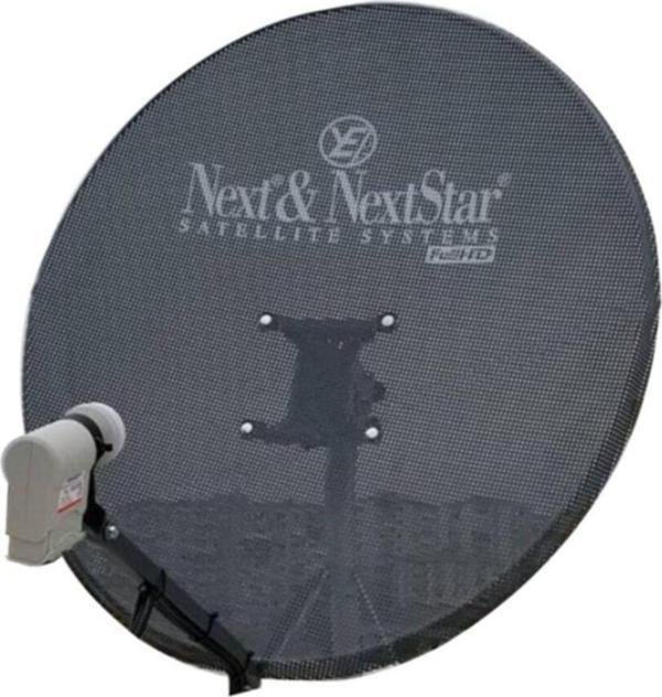 Next 80 Cm Delikli 0,6 Mm. Gri Renk Ofset Çanak Anten + Lnb - Image 1