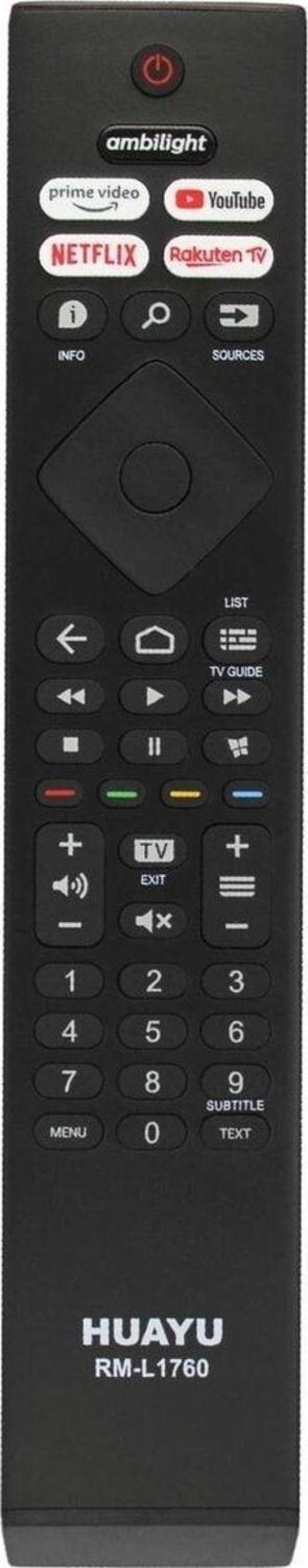Philips Phılıps LCD LED Kumanda Phılıps Ambılıght Prime Vıdeo Youtube Netflix Rakuten Tv Tuşlu - Image 1