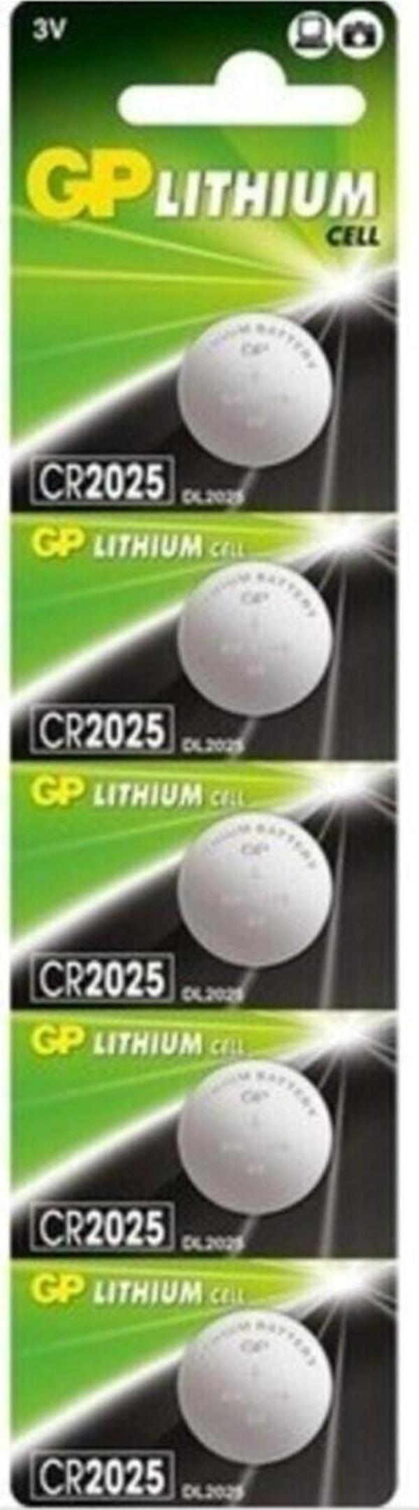 GP Lithium Pil 5'li Cr2025 3v - Image 1