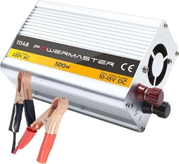 Powermaster Pm-11148 12 Volt 500 Watt Modified Sinus Inverter Invertör - Image 1