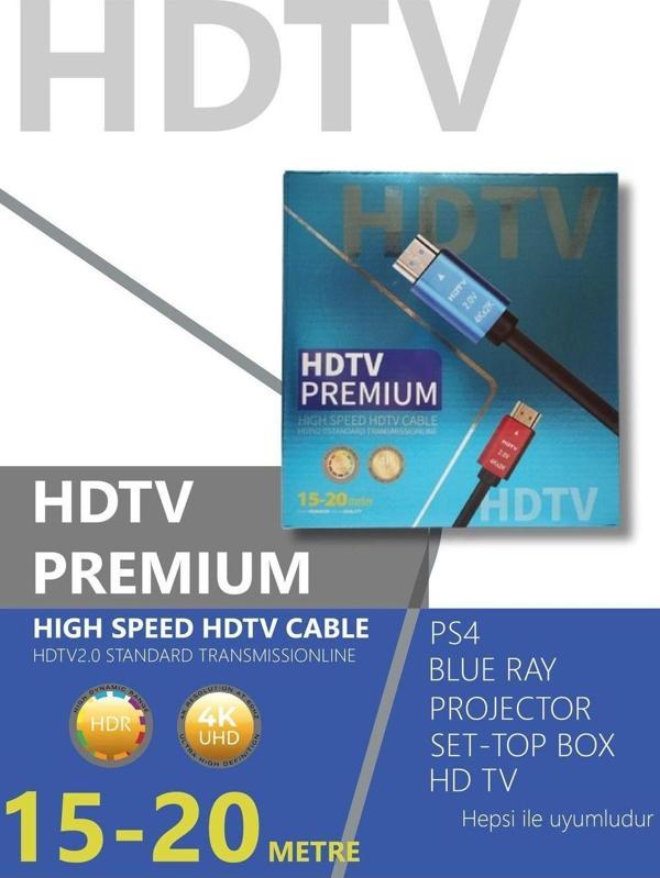 technozi 4k Hdmı Kablo 20 Metre ,18 Gbps 60 Hz Yüksek Hızlı Ultra Hd - Image 1