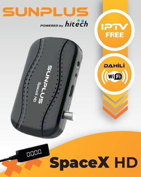 sunplus Spacex Çanaklı-çanaksız Dahili Wi-fi Full Hd Sinema Paketili Uydu Alıcısı Akıllı Kumanda - Image 1