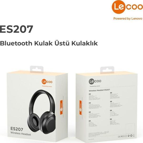 Lecoo ES207 Bluetooth Kablosuz Mikrofonlu Kulak Üstü Kulaklık Siyah - Image 1