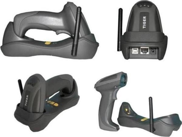 PERKON (TIGER) 1D Laser CS26 Wlan (Kablosuz) El Tipi Barkod Okuyucu Ayaklı 200metre mesafeye kadar - Image 1