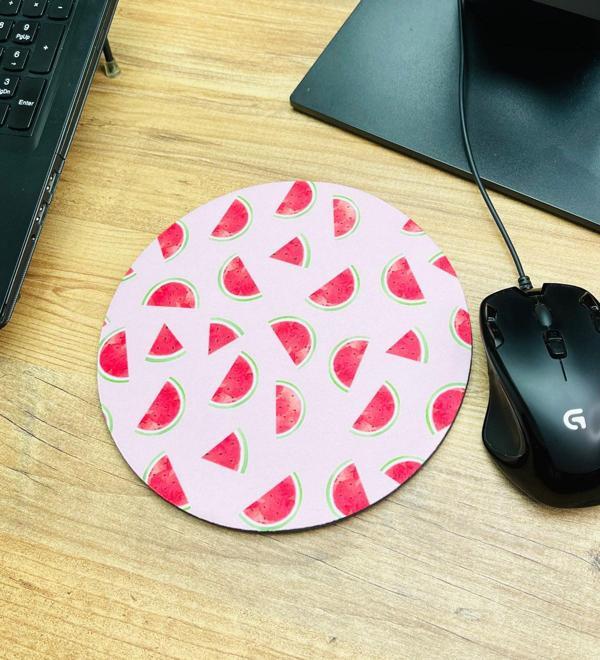Karpuz Tasarımlı Oval Mouse Pad	 - Image 1