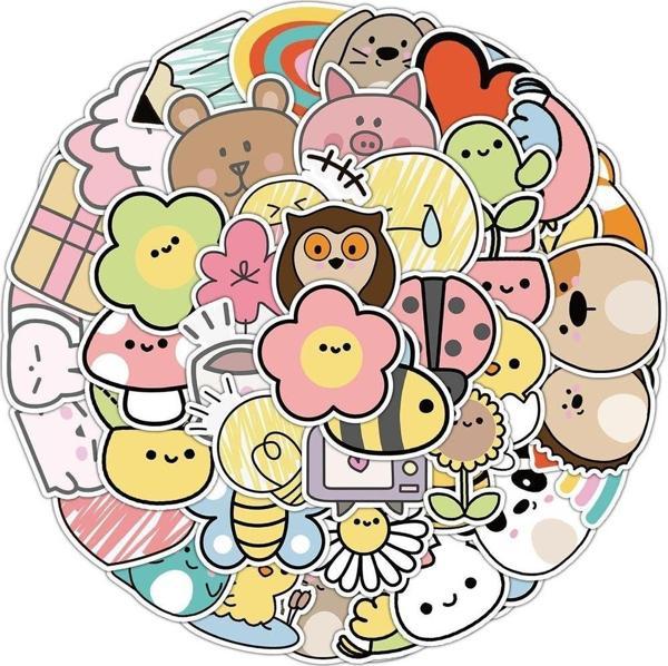 25'li Su Geçirmez Opak Sticker Seri : 19 - Image 1