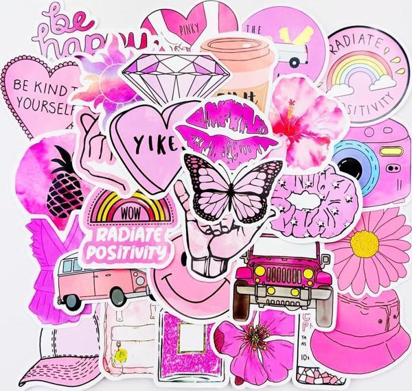 25'li Su Geçirmez Opak Sticker Seri : 23 - Image 1
