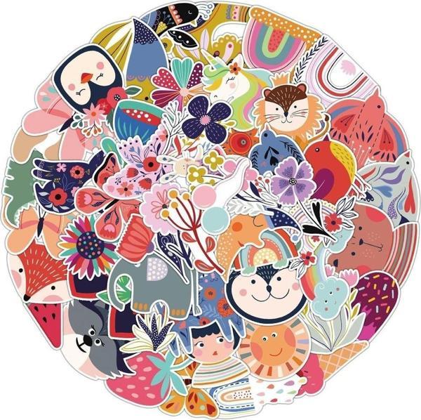 25'li Su Geçirmez Opak Sticker Seri : 4 - Image 1