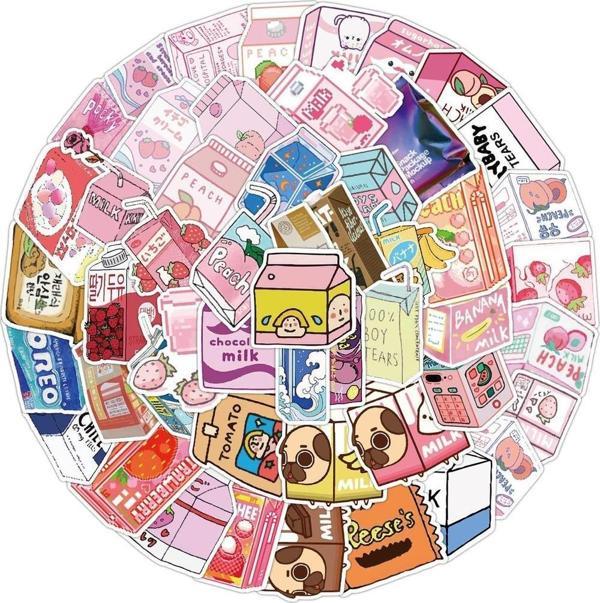 25'li Su Geçirmez Opak Sticker Seri : 7 - Image 1