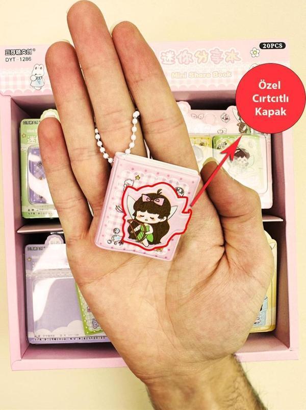 2'li Mini Prenses Tasarımlı Cırt Kapak Defter & Anahtarlık - Image 1