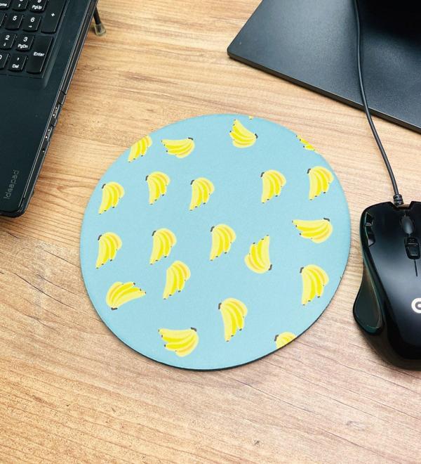 Muz Tasarımlı Oval Mouse Pad	 - Image 1