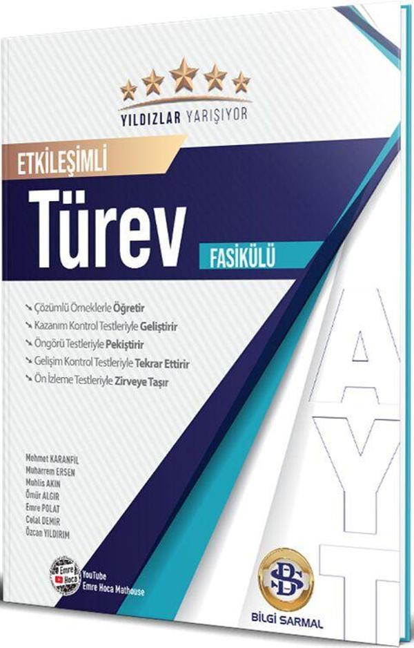 Bilgi Sarmal AYT Türev Yıldızlar Yarışıyor Etkileşimli Fasikülü - Bilgi Sarmal Yayınları - Image 1