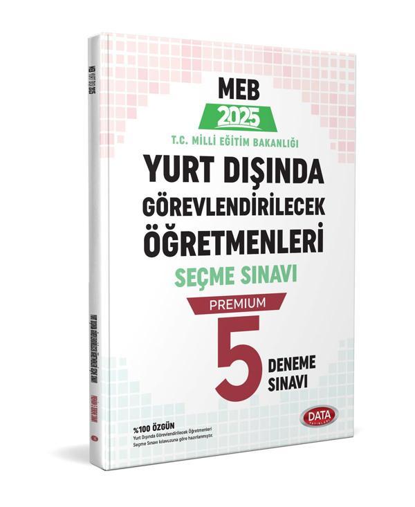 Data 2025 MEB Yurt Dışında Görevlendirilecek Öğretmenleri Seçme Sınavı Premium 5 Deneme Data Yayınları - Data Yayınları - Image 1