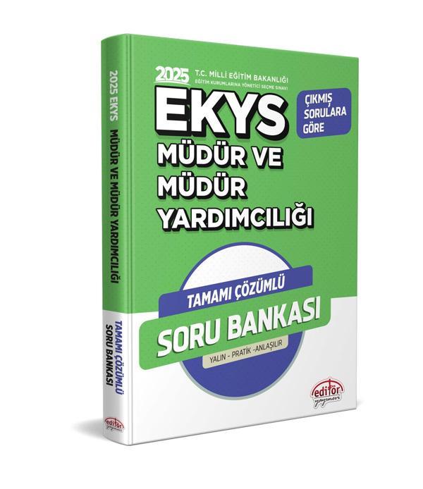 Editör 2025 MEB EKYS Müdür ve Yardımcılığı Soru Bankası Çözümlü Editör - Editör - Image 1