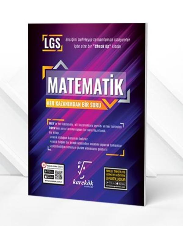 Karekök 8. Sınıf LGS Matematik Her Kazanım Bir Soru Karekök Yayınları - Karekök Eğitim Yayınları - Image 1