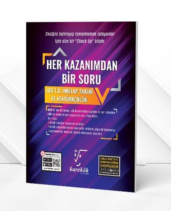 Karekök 8. Sınıf LGS T.C. İnkılap Tarihi ve Atatürkçülük Her Kazanımdan Bir Soru Karekök Yayınları - Karekök Eğitim Yayınları - Image 1