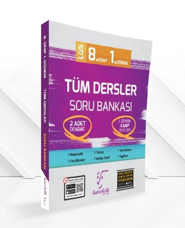 Karekök 8. Sınıf LGS Tüm Dersler 1. Dönem Soru Bankası Video Çözümlü Karekök Yayınları - Karekök Eğitim Yayınları - Image 1