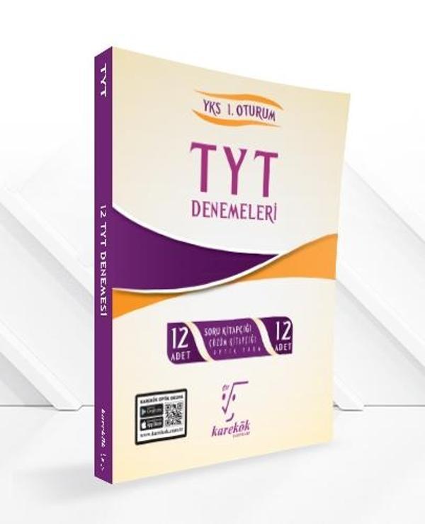 Karekök YKS TYT 12 Deneme Çözümlü Karekök Yayınları - Karekök Eğitim Yayınları - Image 1