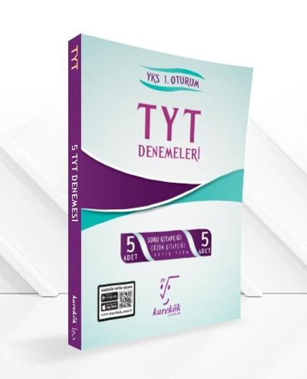 Karekök YKS TYT 5 Deneme Çözümlü Karekök Yayınları - Karekök Eğitim Yayınları - Image 1