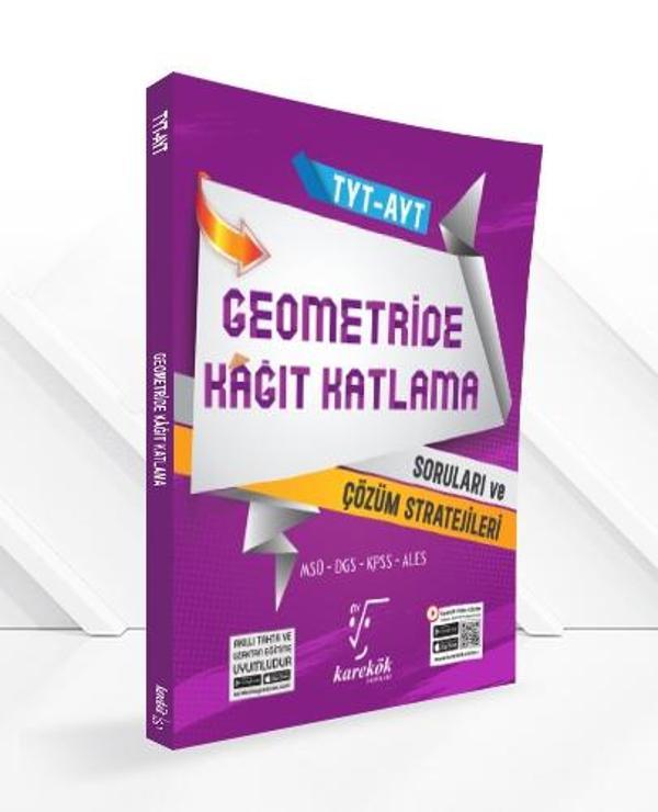 Karekök YKS TYT AYT Geometride Kağıt Katlama Soruları ve Çözüm Stratejileri Karekök Yayınları - Karekök Eğitim Yayınları - Image 1