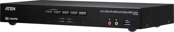 4-Port USB 3.0 4K HDMI Dual Display KVMP™ Switch - Image 1