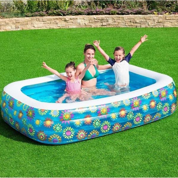 Bestway Şişme Havuz Çiçek Aile Boy 229X152X56Cm 54120 - Image 1