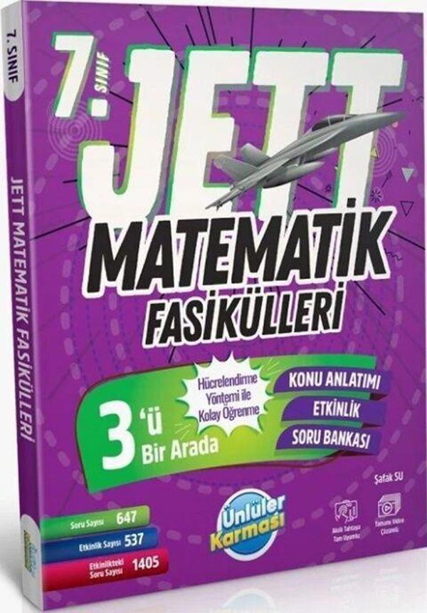 7. Sınıf Matematik JETT Soru Fasikülleri Ünlüler Yayınları - Ünlüler Karması - Image 1