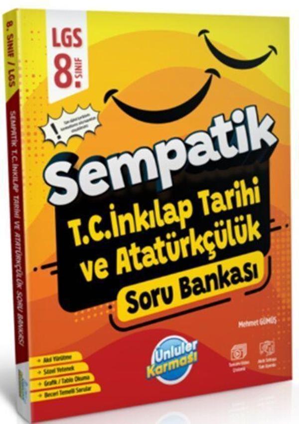 8. Sınıf LGS T.C. İnkilap Tarihi ve Atatürkçülük Sempatik Soru Bankası Ünlüler Karması - Ünlüler Karması - Image 1