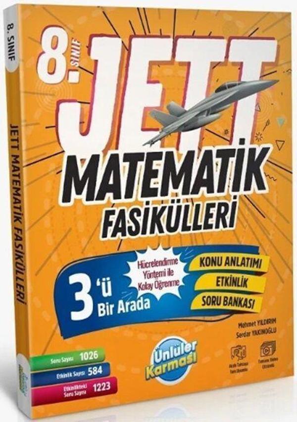 8. Sınıf Matematik JETT Soru Fasikülleri Ünlüler Karması - Ünlüler Karması - Image 1