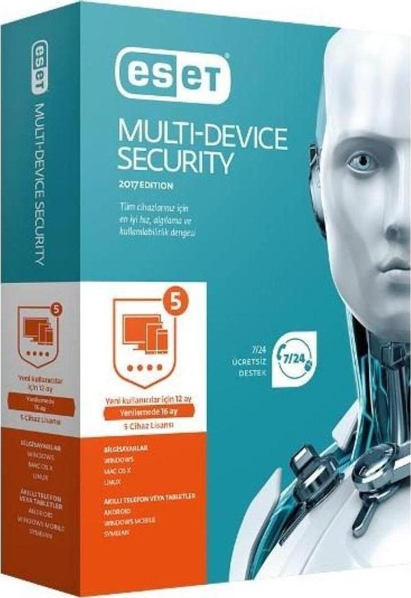ESET HOME SECURITY ESSENTIAL 5 KULLANICI 1 YIL BOX - Image 1