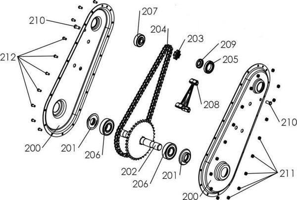 Pubert Vario Zincir Sacı Ara Takozu No-208 - Image 1