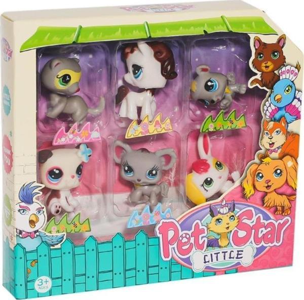 Kızılkaya oyuncak Pet Star 6'lı Miniş Seti -Kızılkaya Oyuncak - Image 1