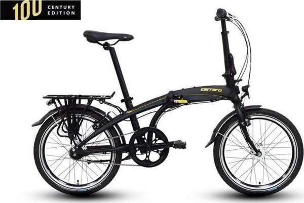 CARRARO FLEXI CE KATLANIR BİSİKLET 320H NEX-7 20 JANT 7 VİTES MAT SİYAH ANTRASİT ALTIN - Image 1