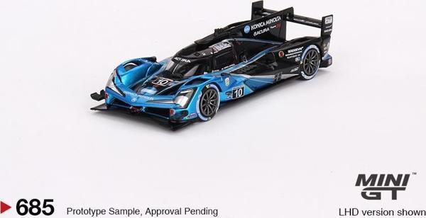 Mini GT Acura ARX-06 GTP #10 No. 10 Konica Minolta Acura ARX-06 2023 IMSA Daytona 24 Hrs 1:64 685 - Image 1