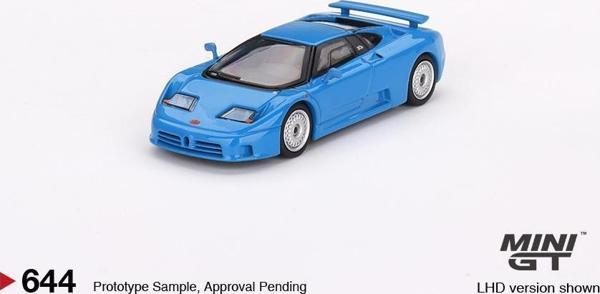 Mini GT Bugatti EB110 GT Blu Bugatti 1:64 644 - Image 1