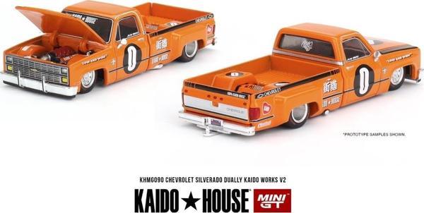 Mini GT Kaido House Chevrolet Silverado Dually KAIDO WORKS V2 1:64 090 - Image 1
